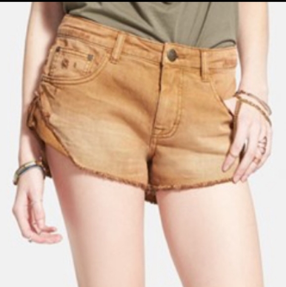Free People Irreplaceable Brown Denim Shorts 30 - Picture 12 of 12